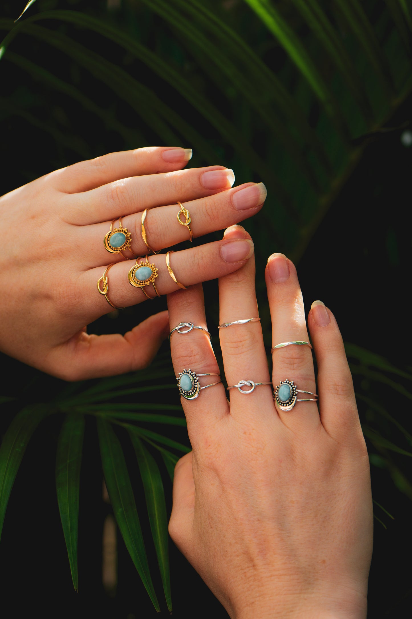 Hammered Ring Silver