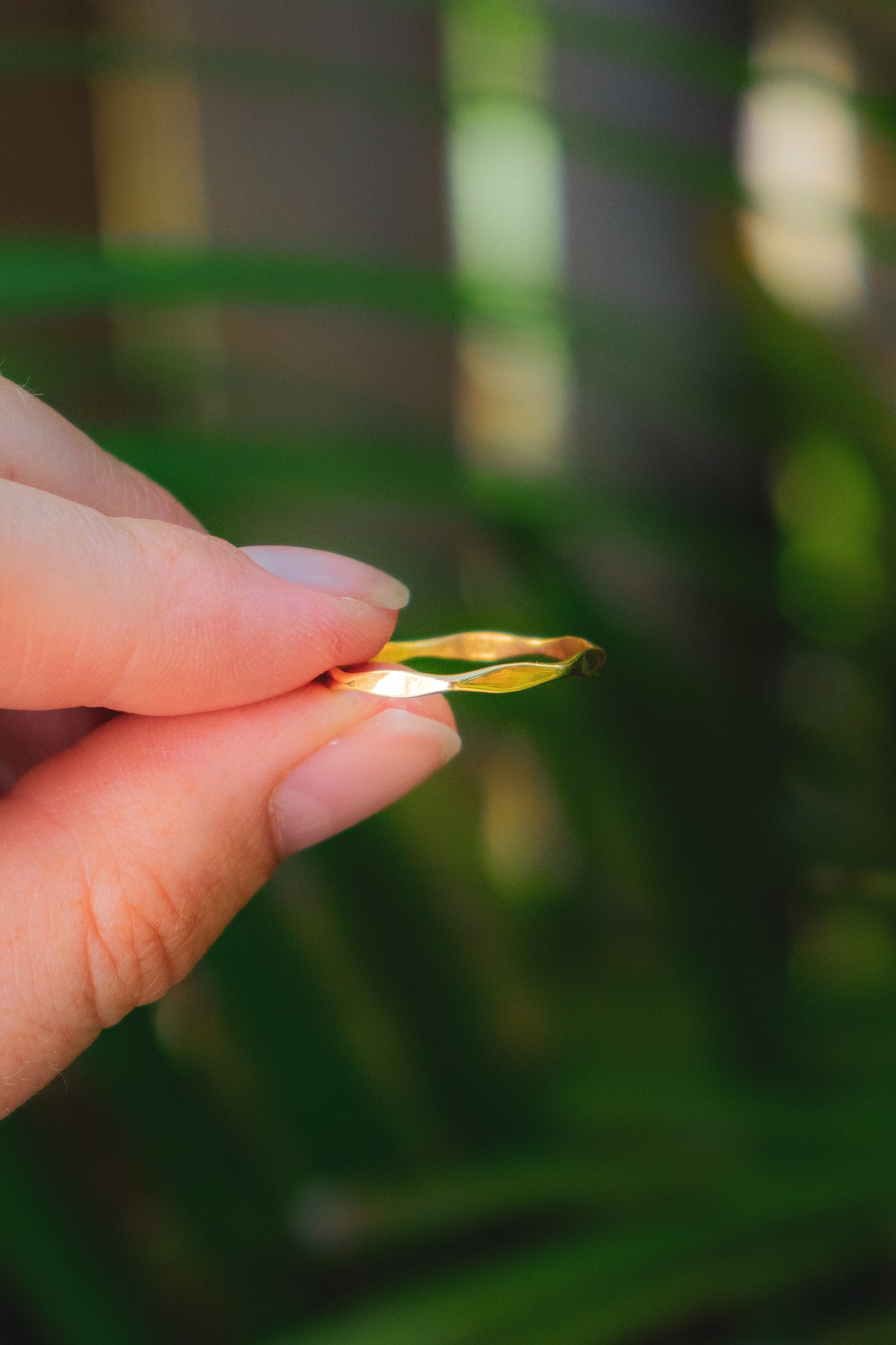Hammered Ring Gold