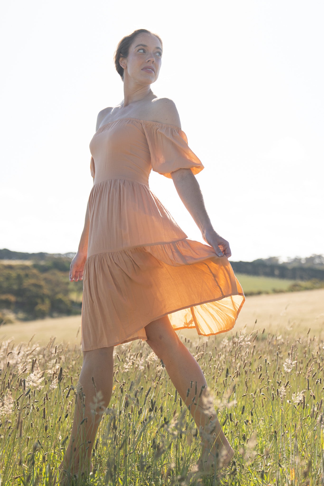 Audrey Dress- Apricot