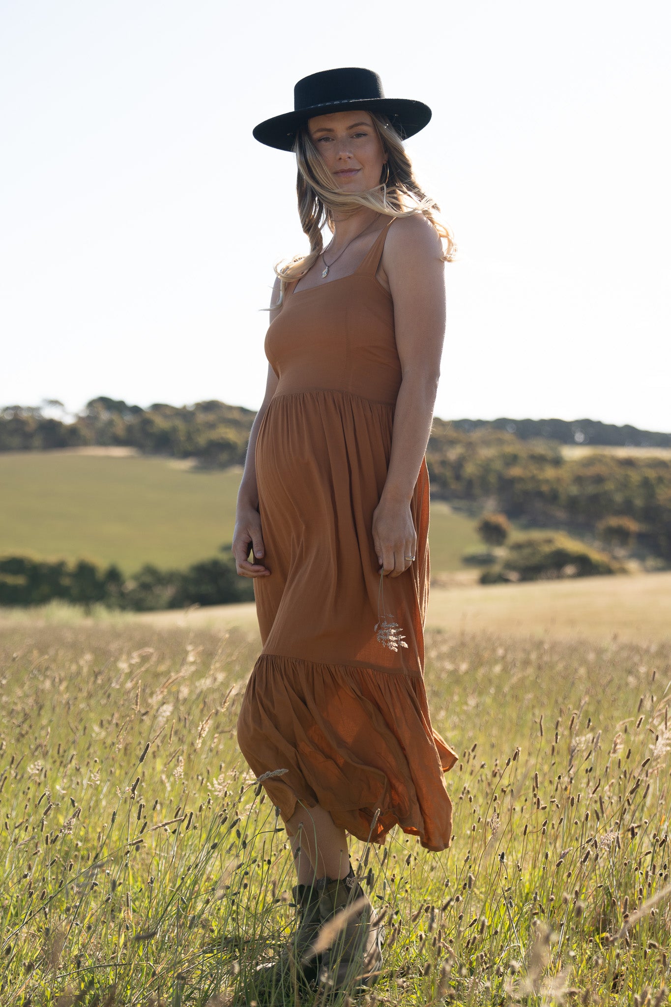 Poppy Dress- Terracotta
