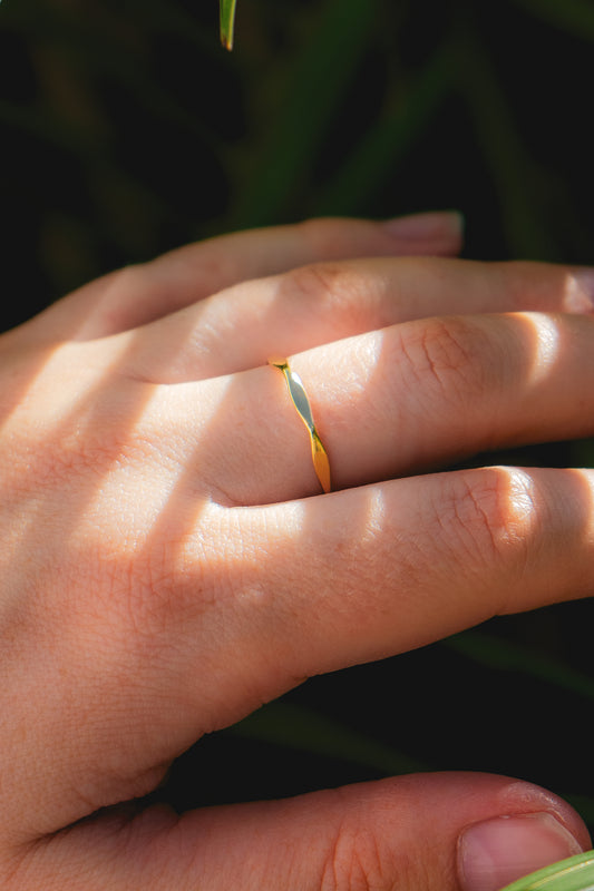 Hammered Ring Gold