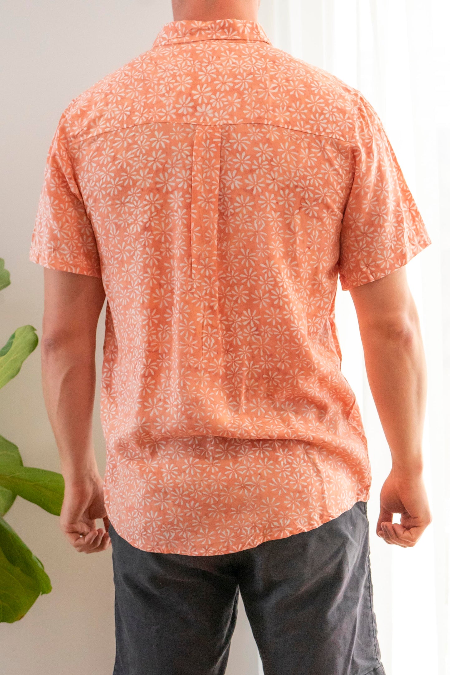 Unisex Batik Shirt- Pink Floral