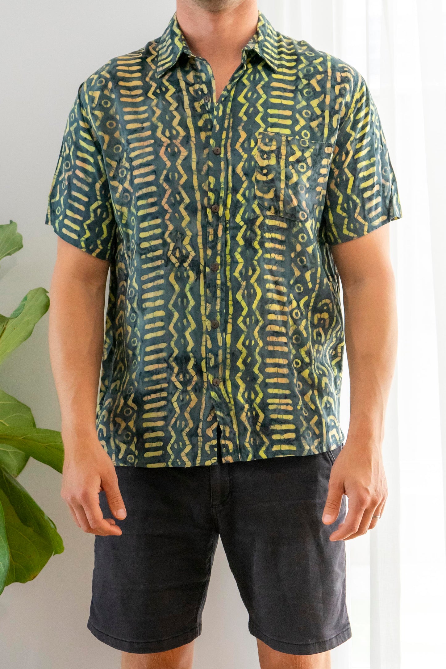 Unisex Batik Shirt- Aztec