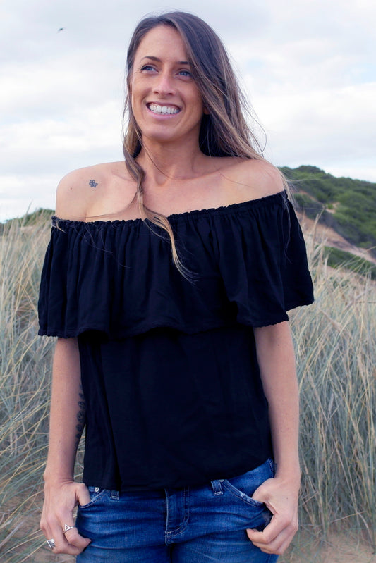 Free Spirit Top- Black