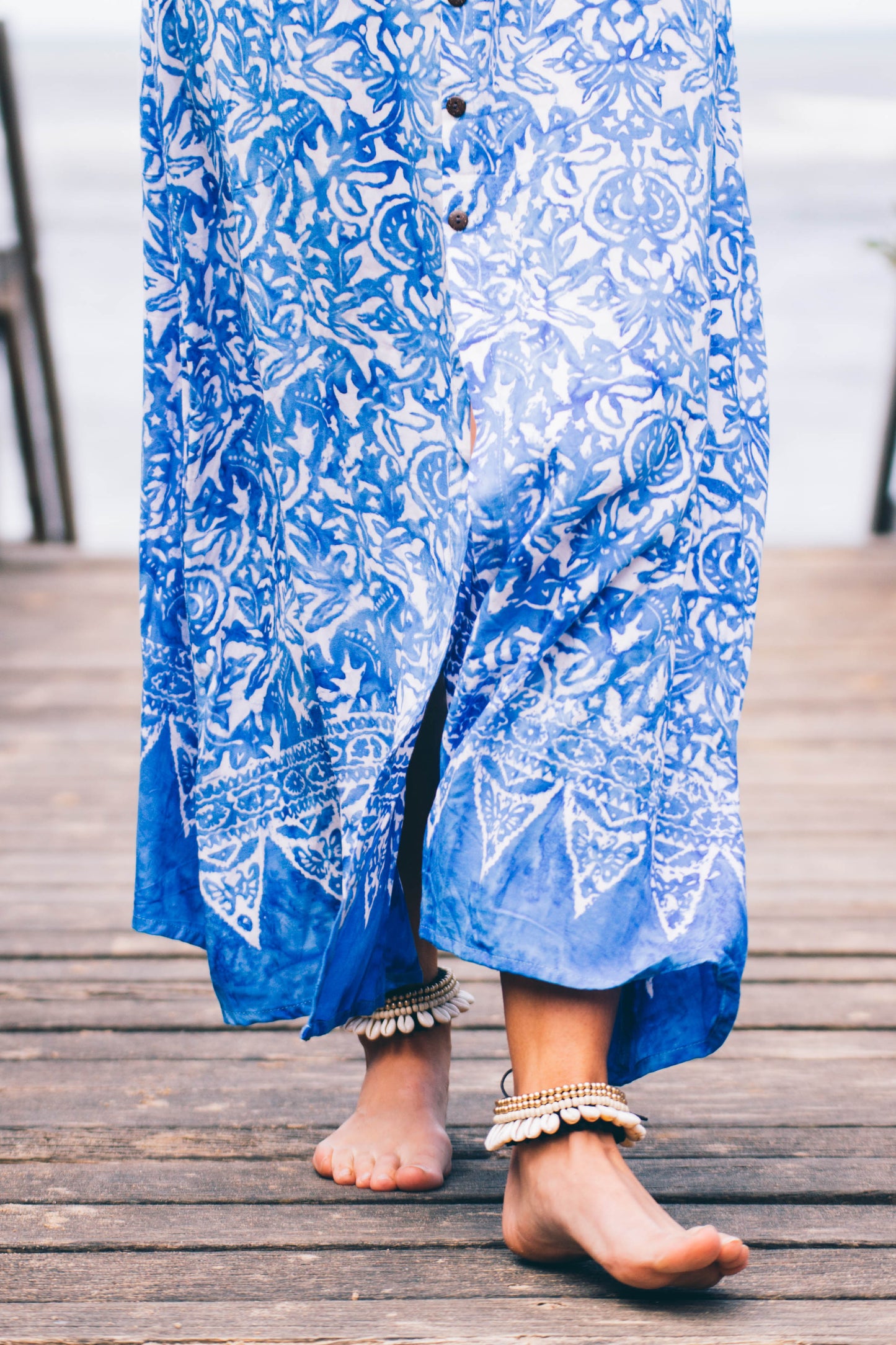 Lani Skirt- Blue/White